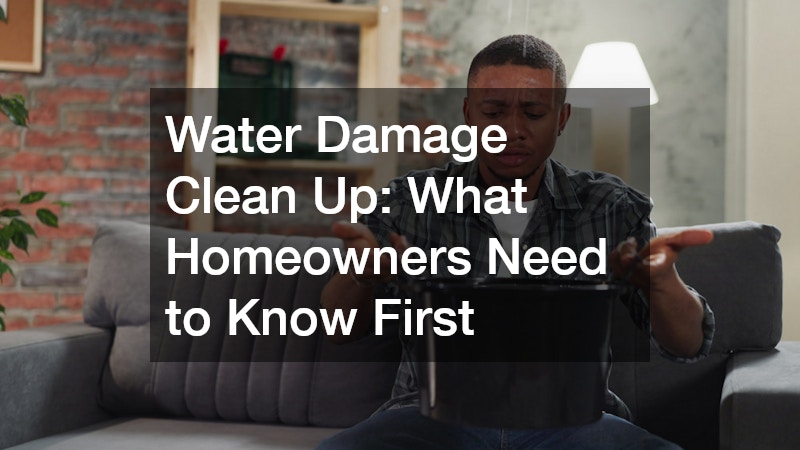 Water Damage Clean Up  What Homeowners Need to Know First